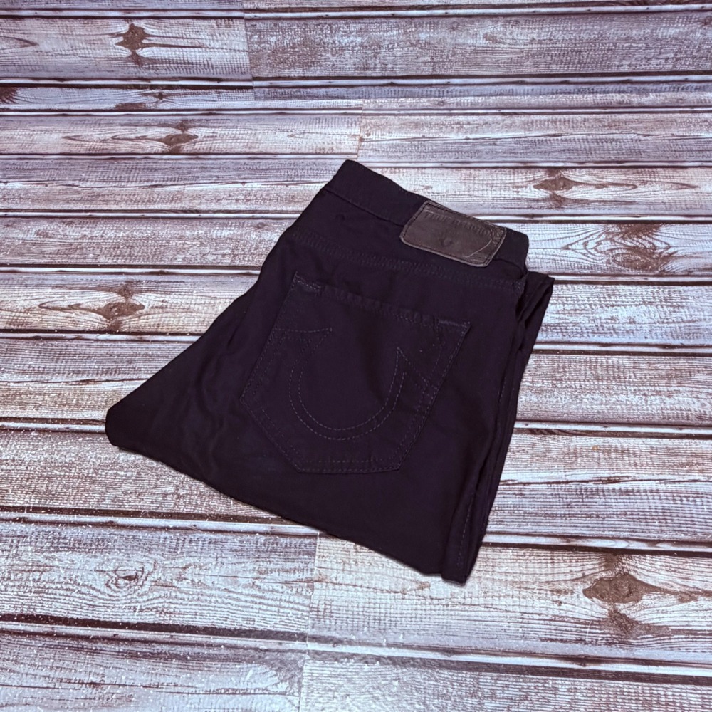 True Religion Halle Jeans Women 27 Black Mid Rise Super Skinny Stretch Denim